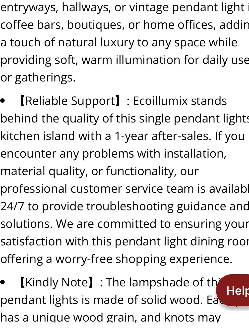 Wood Pendant Light (1-count)  WALNUT